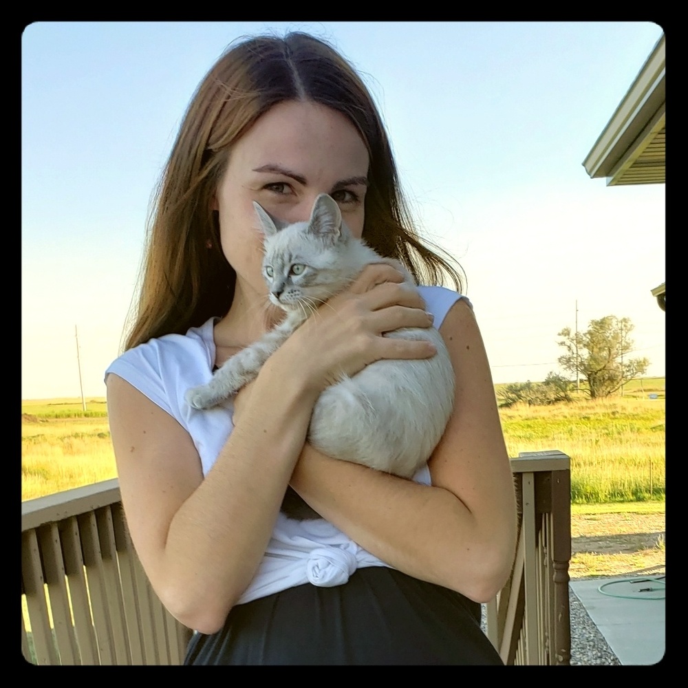 Hi, this is me!  And my sweet little Opaline